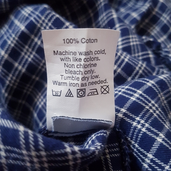MADEWELL Blue Paid Pullover Shirt - Picture 9 of 10